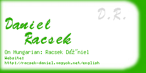 daniel racsek business card